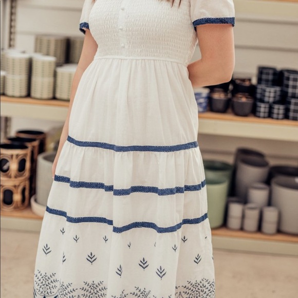 JessaKae Athens Smocked Greek Style Dress SOLD OUT - Picture 4 of 5